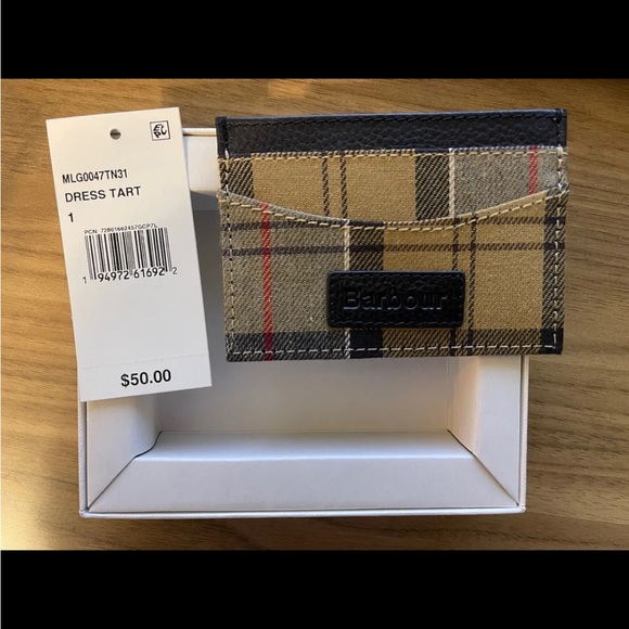 Barbour Other - Barbour Dress Tartan Cardholder Slim RFID Wallet Men’s